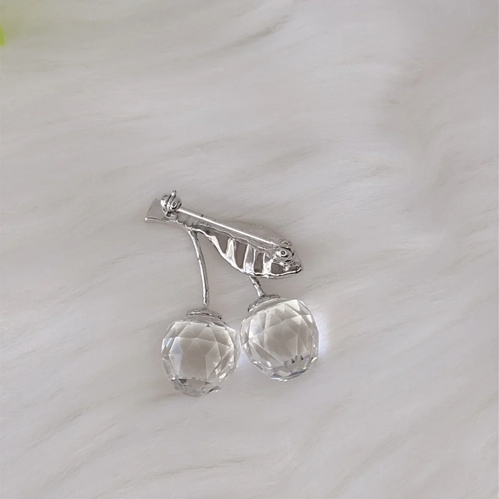 Swarovski‎ Crystal Double Cherry Brooch